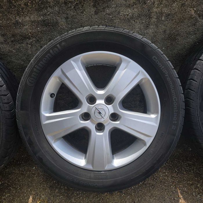4 jantes originais opel com pneus 205 55 16