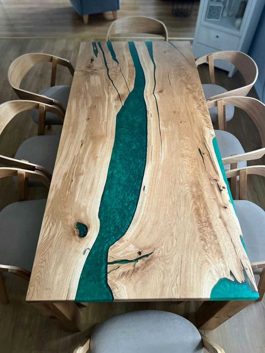 Stoły z żywicą epoksydową i z litego drewna - rozkładane lub całe