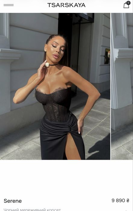 Продається корсет від tsarskaya.corset чорного кольору