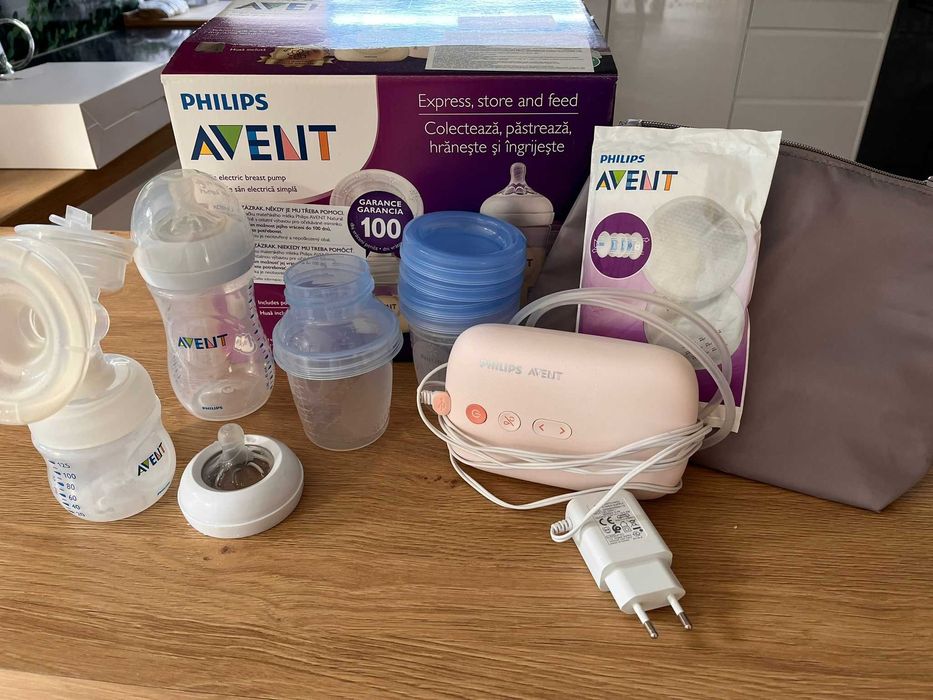 Laktator elektryczny Philips Avent (pojedynczy) SCD395/21 full zestaw