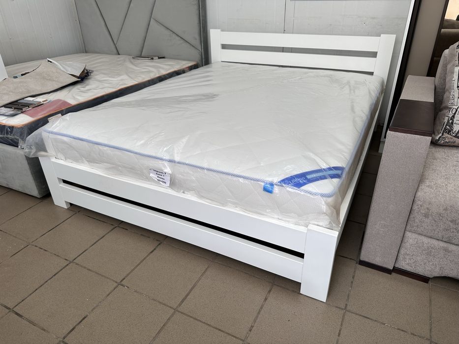 Ліжко біле,кровать,ліжко з масиву,Матрац,матрас,склад,Львів,Акція!!!