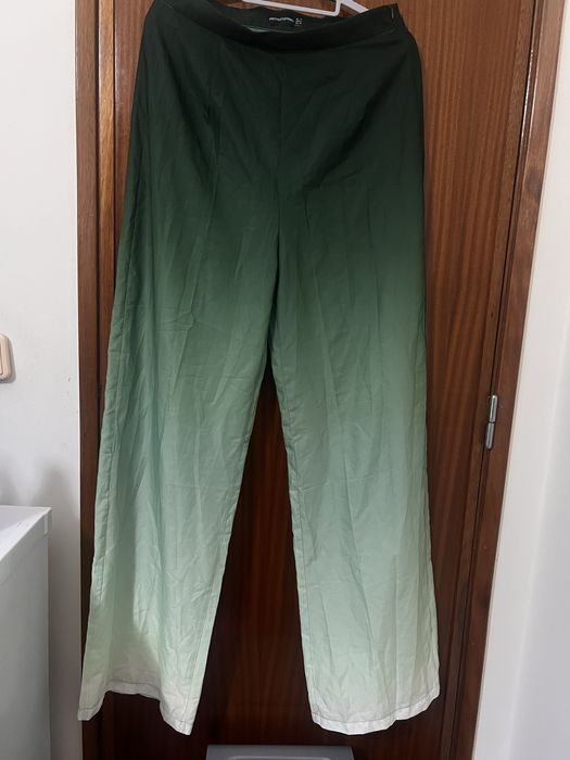 Calça verde escuro