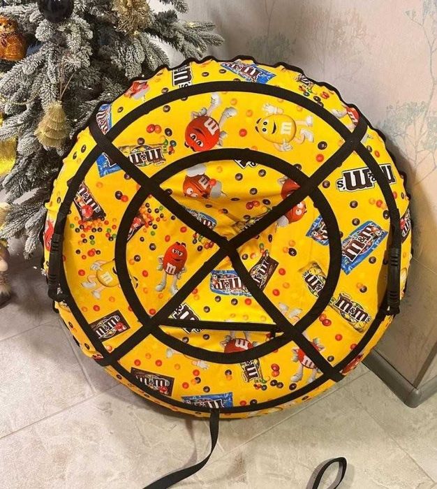 Тюбінг таблетка ватрушка санки тюбинг плюшка надувний зима з камерою