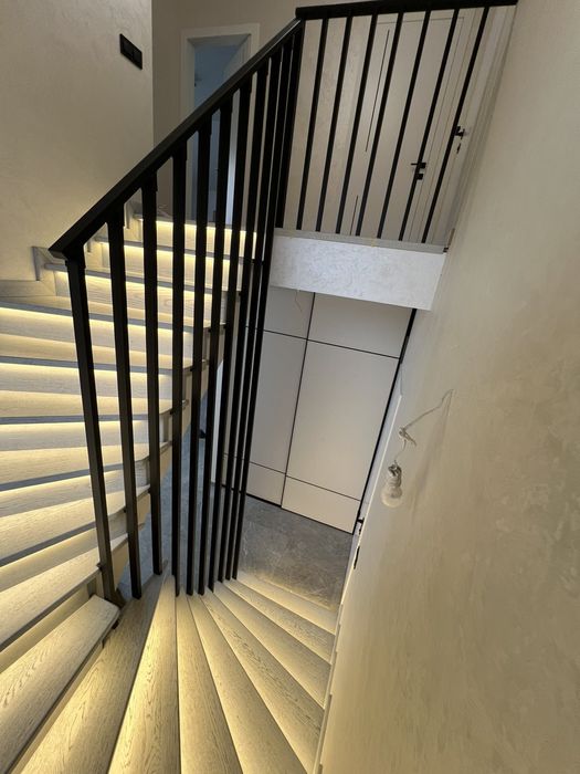 Перила чорний метал (нержавіюча сталь)