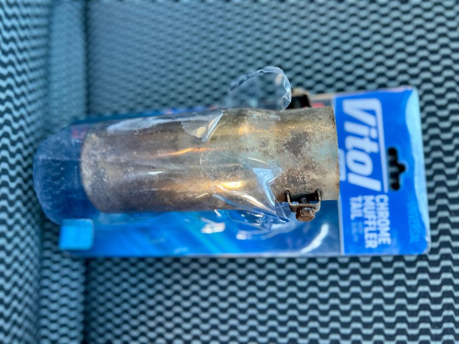 Автомобільна Насадка на глушитель Vitol глушник універсальна сталь