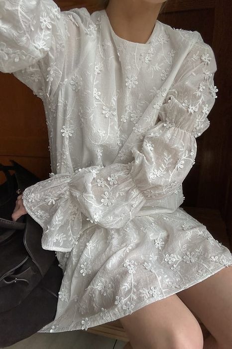 Сукня з вишитими квітами NA-KD