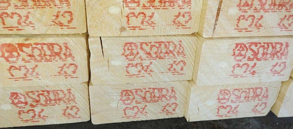 Drewno konstrukcyjne C24 SKANDYNAWSKIE suszone strugane łaty