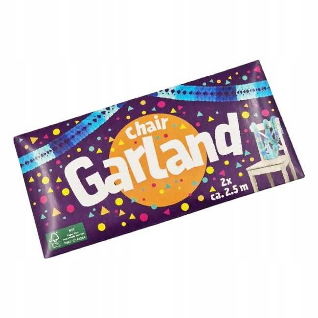 Girlanda Dekoracyjna Niebieska – Zestaw 2 sztuki po 2,5 metra