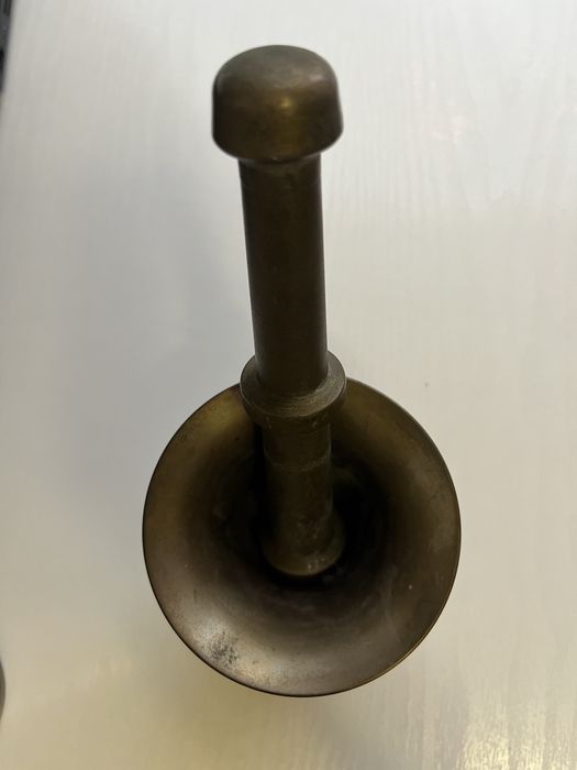 Старинна бронзова ступка з пестиком | дзвоновий метал | вінтаж