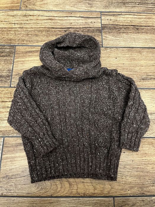 Sweter chłopięcy wełniany z kapturem Cherokee rozmiar 86