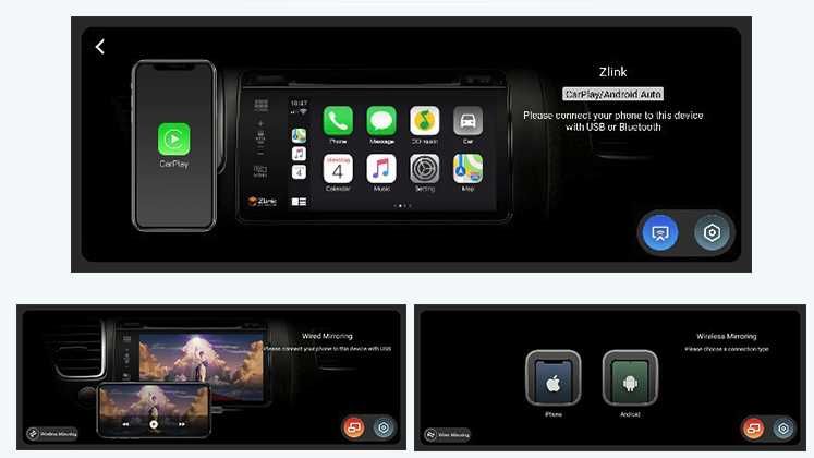 CarPlay Android Auto Radio DAB+ GPS Nawigacja WiFi 4G USB MP3 YouTube Bluetooth Android BMW 7 E65 E66 BOSE BMW E90 E91 E92 E93