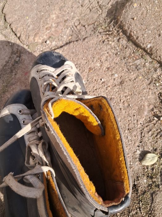 Łyżwy 40 Stare PRL Polar Herold rozm 7 skóra Old School wystrój Loft