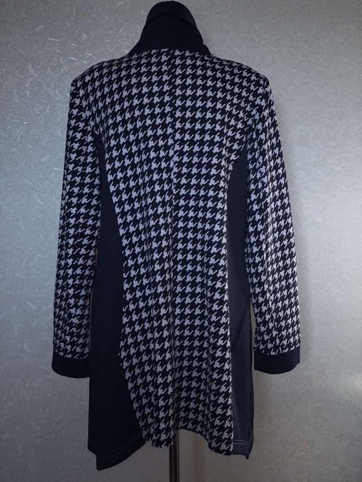 Туніка жіноча з принтом «гусяча лапка» 48/4XL/56