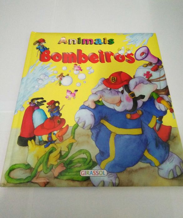 Livro infantil Animais Bombeiros - Editora Girassol.
