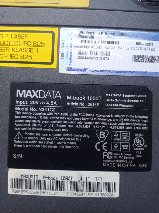 Sprzedam laptop Maxdata 1000 T