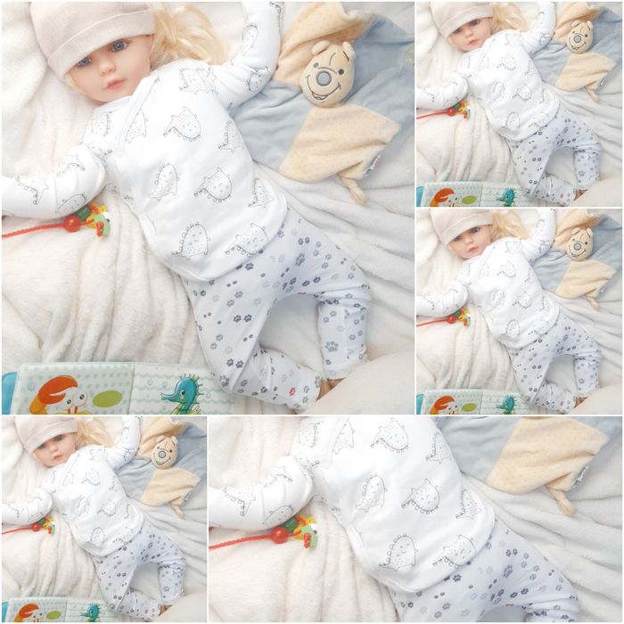 Mega paka roz 68 13 sztuk zestaw komplet chłopca wyprawka bluza spodni