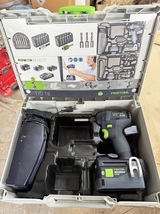 Festool tid 18 5ah zakrętarka wkrętarka gwarancja ponad 2 lata