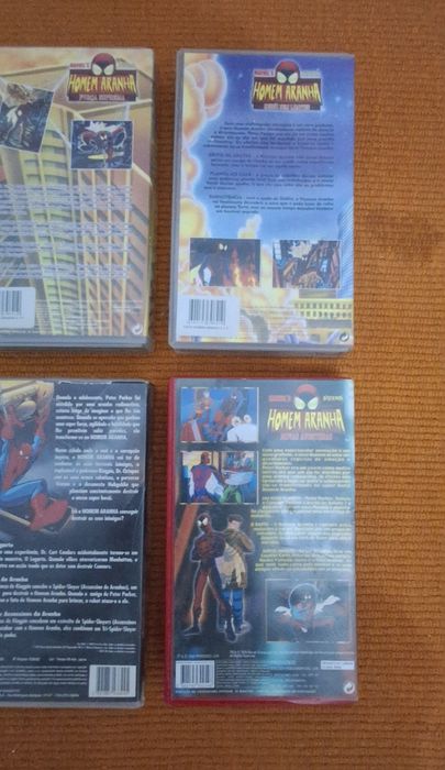 Conjunto de 6 Cassetes VHS Banda Desenhada