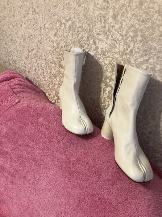 Сапоги шкіра Maison Margiela білі