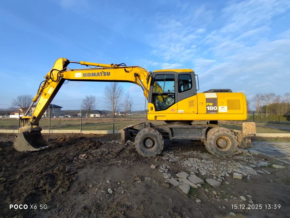 Usługi koparka kołowa