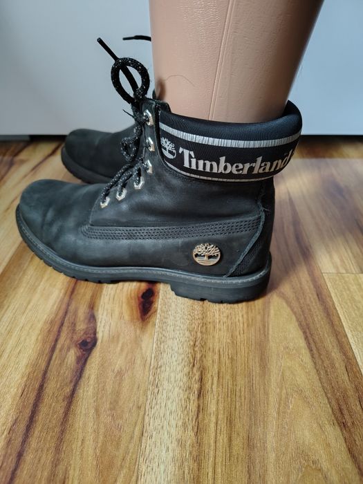 TIMBERLAND rozmiar 39 czarne buty, skóra naturalna
