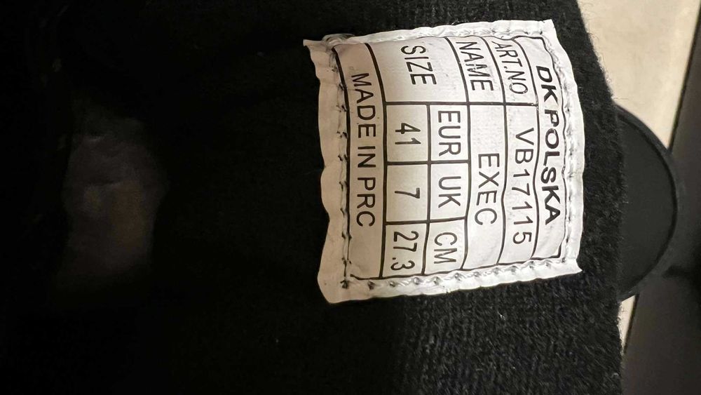 Zimowe Obuwie Męskie Czarne Nr 41