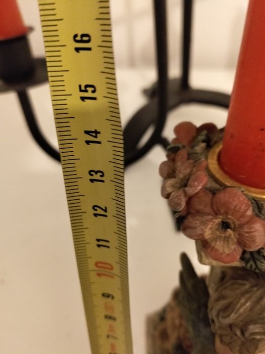 Castiçais com as velas