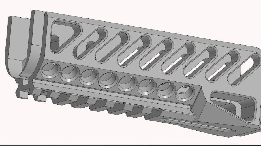 Цівка «Зенитка В-10» для АК-74У