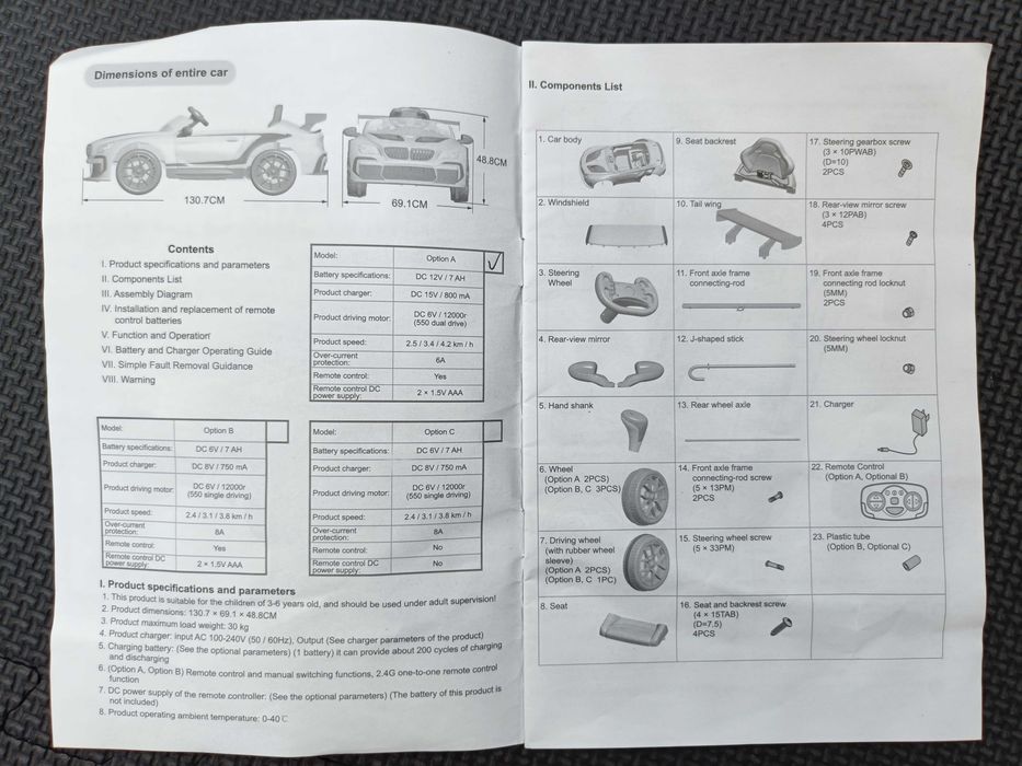 Samochód elektryczny na akumulator BMW zabawka