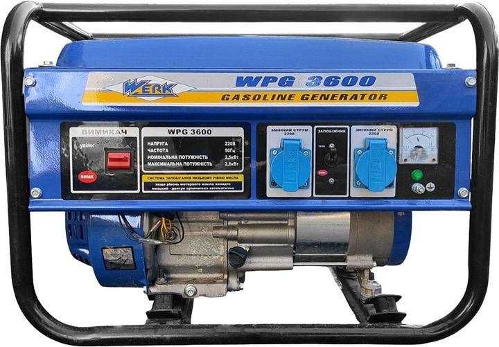 Бензиновий генератор WERK WPG 3600