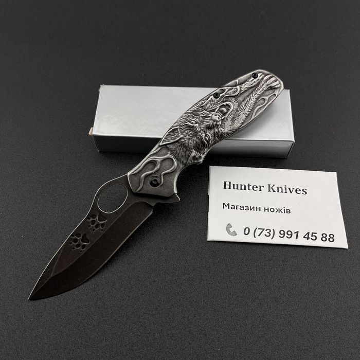Нож туристический раскладной складной ніж розкладний складний Вовк