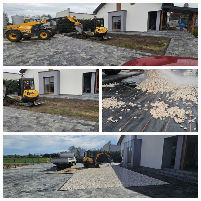 Kamienie ozdobne w BUDZYNIU Grys, Kostka granitowa, Otoczaki,TRANSPORT