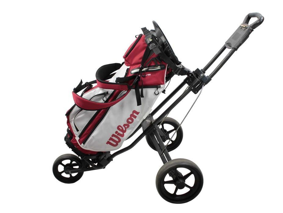 Wózek 3-kołowy POWAKADDY Twinline 1 golfowy do golfa składany czarny