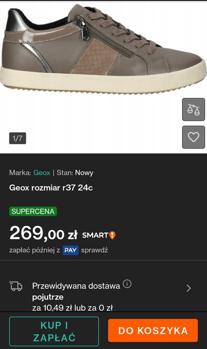 Nowe buty damskie GEOX  r.40 .