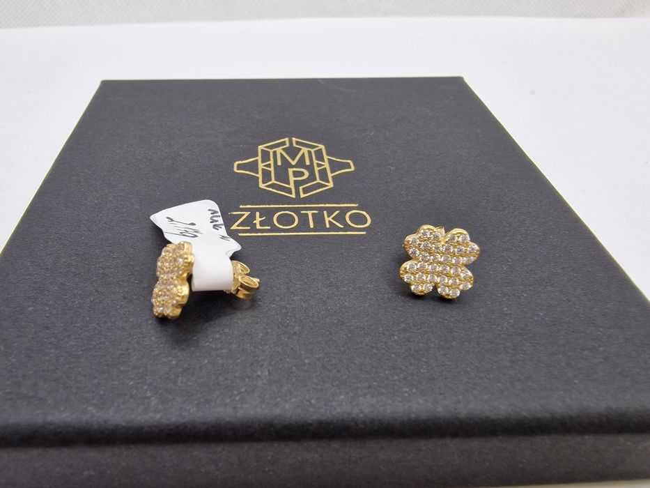 Kolczyki sztyfty złoto 585 14k