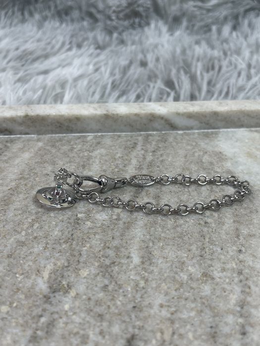 Браслет с орбом Vivienne Westwood Gunmetal New Petite Orb Bracelet