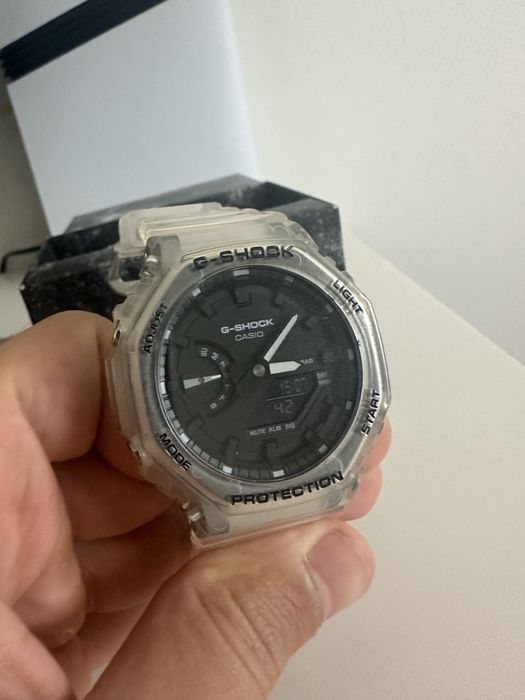 Relógio Casio G-Shock GA-2100 Skeleton transparente