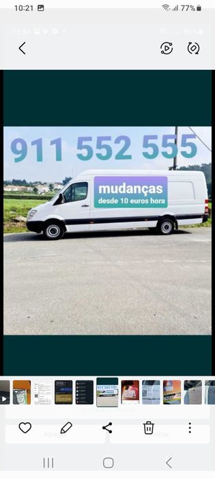 Mudanças e transportamos serviço Expresso