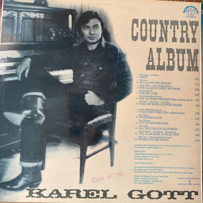 Karel Gott - Country Album WINYL 1982
