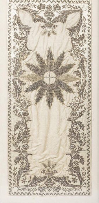 Colcha antiga de procissão