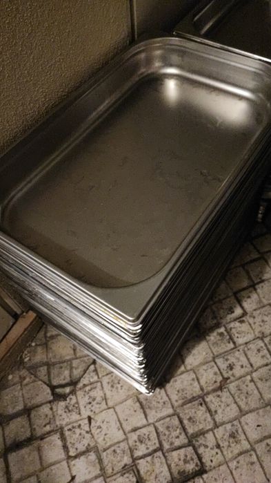 Tabuleiros inox restauração