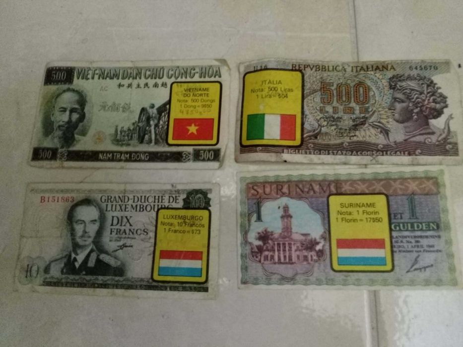 cromos do viking notas bandeiras antigos