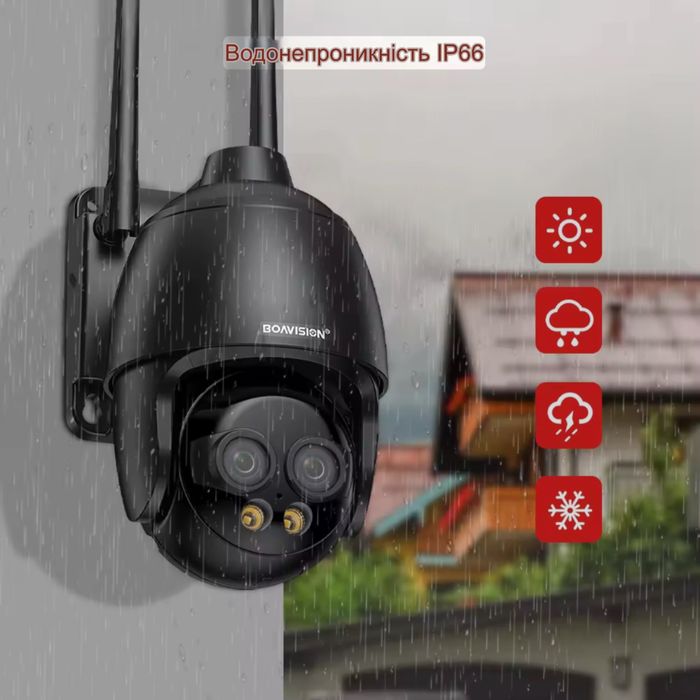Камера видеонаблюдения BOAVISION 8Мп | WiFi | ZOOM x10 | Автотрекинг