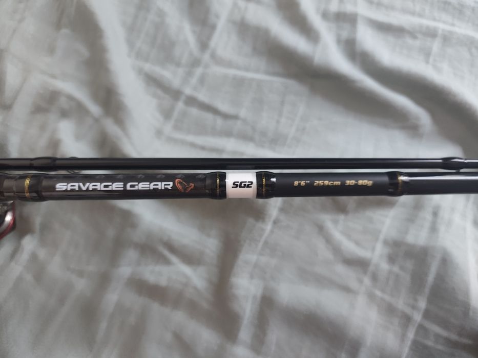 Wędka Savage Gear 2 fast game z kołowrotkiem Daiwa Ninja 23lt 3000c