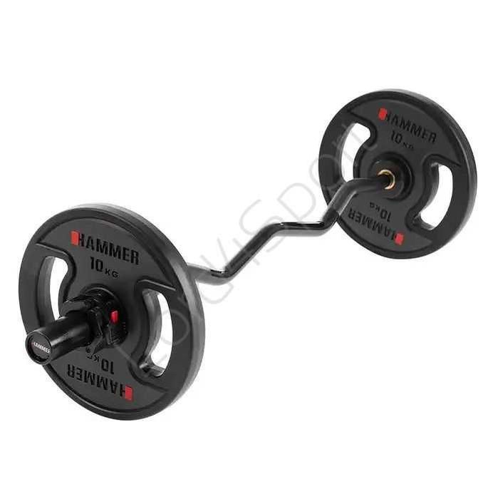 Gryf olimpijski łamany czarny HAMMER 120cm/50mm # Salon z ekspozycją