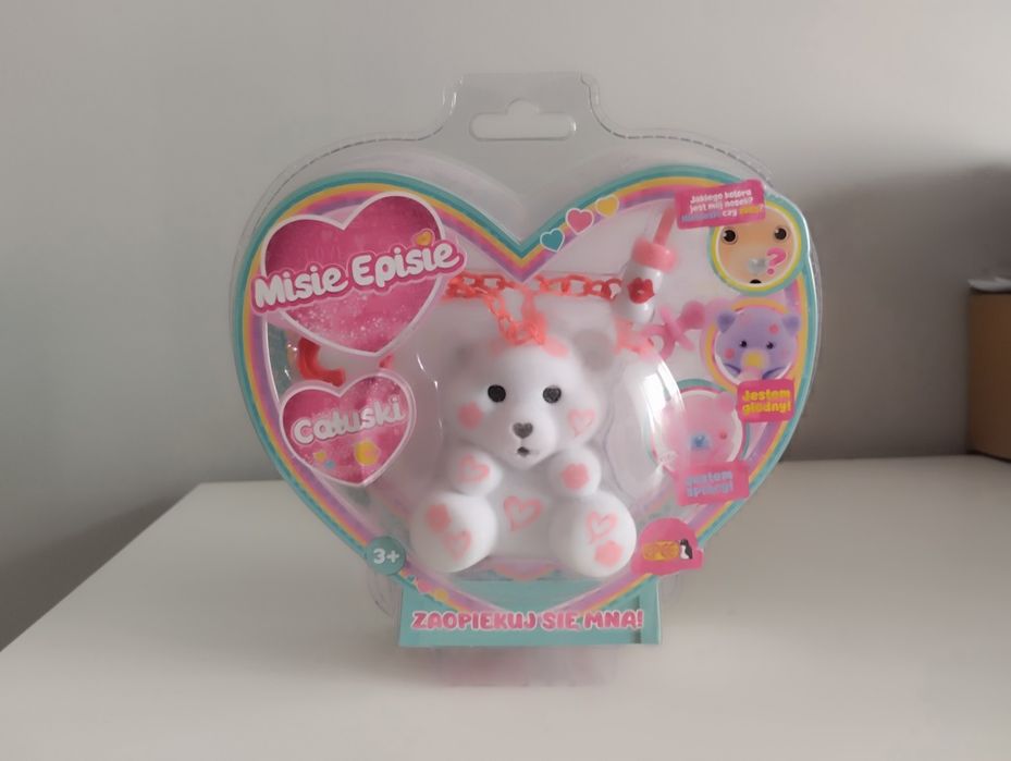 Misie episie miś epiś Epee całuski biały beza nowy
