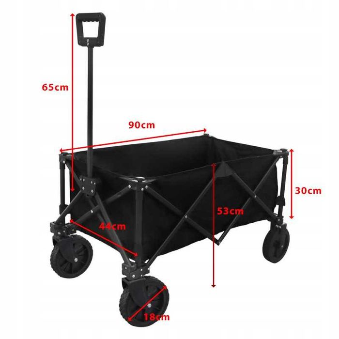 wózek ogrodowy transportowy kempingowy składany bogie-trax4 do100kg
