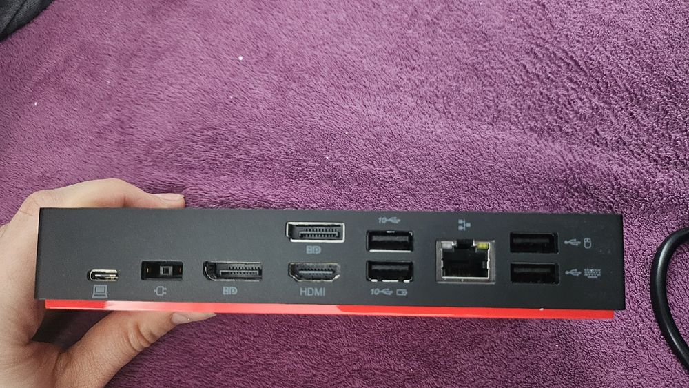 Stacja dokujaca Lenovo z zasilaczem Model: 40AS0090EU