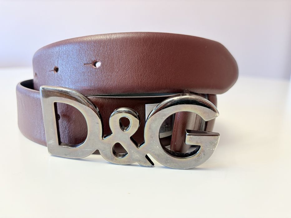 Premium pasek skórzany damski Dolce & Gabbana włoski klamra