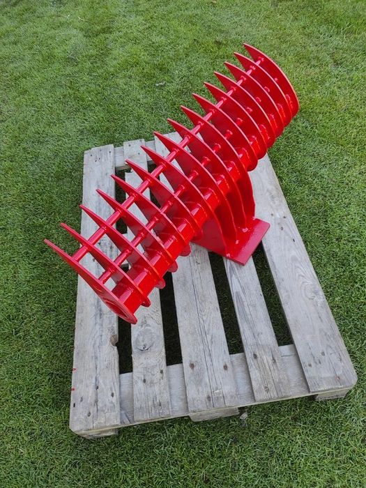 Grabie ażurowe 100cm widły łyżka do gałęzi ziemi trawnika minikoparki